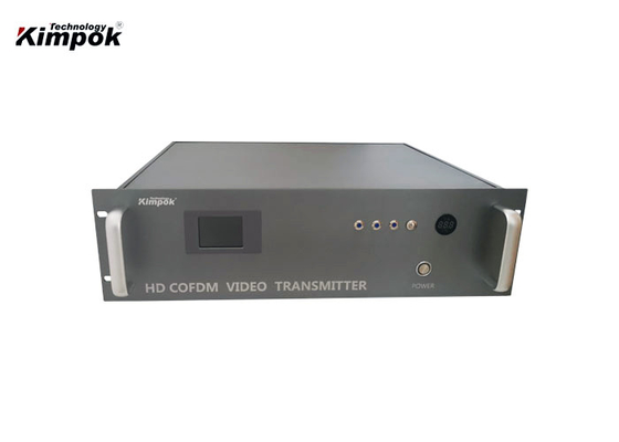 Bezprzewodowy nadajnik wideo COFDM klasy wojskowej dalekiego zasięgu ze wzmacniaczem mocy 100 W