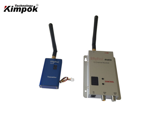 Nadajnik i odbiornik wideo 2,4 GHz, bezprzewodowy nadajnik AV o mocy 1 W