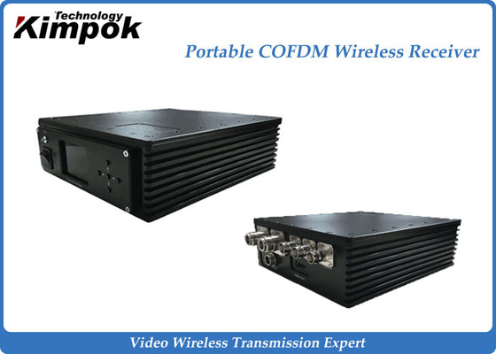 Bezprzewodowy odbiornik AV 300-800 MHz, mini odbiornik wideo COFDM DC12V AC220V