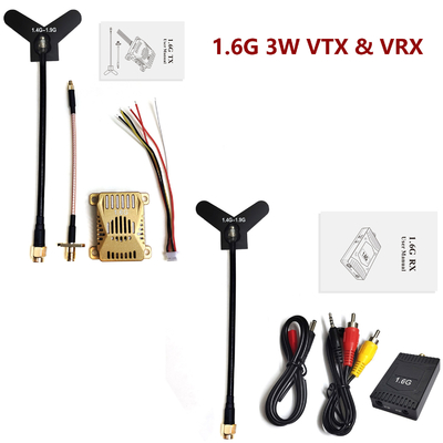 3W Nadajnik wideo analogowego zasilania dla częstotliwości 1450MHz-1825MHz 1.6G VTX 16CH